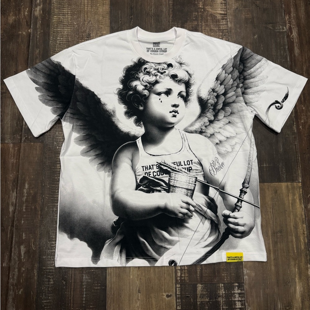 White Graphic Angel ALOCS TEE